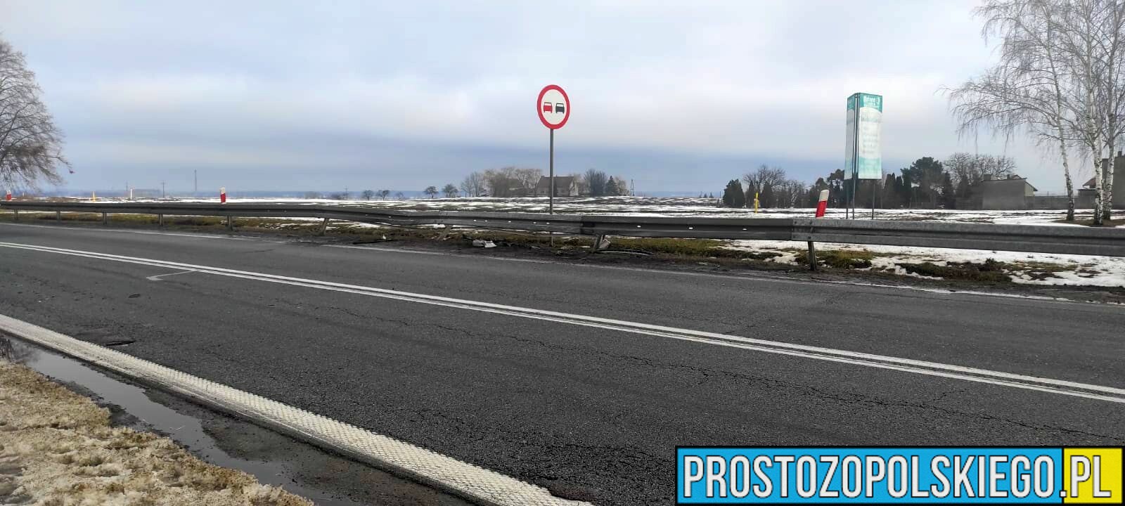 Zderzenie dwóch aut na DK45 w Zimnicach Małych (Taśmociąg)