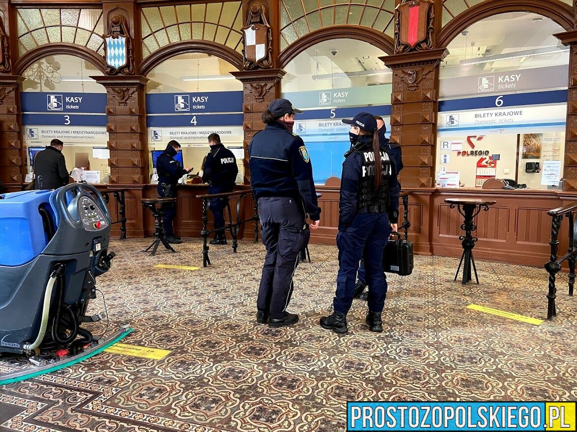 Interwencja opolskich policjantów na dworcu głównym w Opolu. Co się wydarzyło ? ...