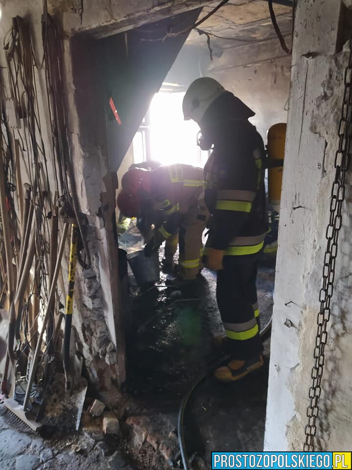 Pożar w kotłowni w miejscowości Nowa Bogacica.(Zdjęcia)