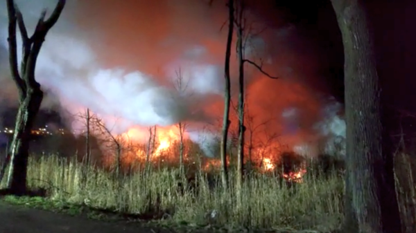 Pożar na ul. Północnej w Opolu.(Wideo)