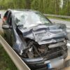 Zderzenie osobówki z ciężarówką na DK46 w Hanuszowie. Dwie osoby zostały poszkodowane.