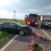 Czołowe zderzenie forda z hyundaiem na DK45 Opole-Racibórz w miejscowości Ligota Krapkowicka.