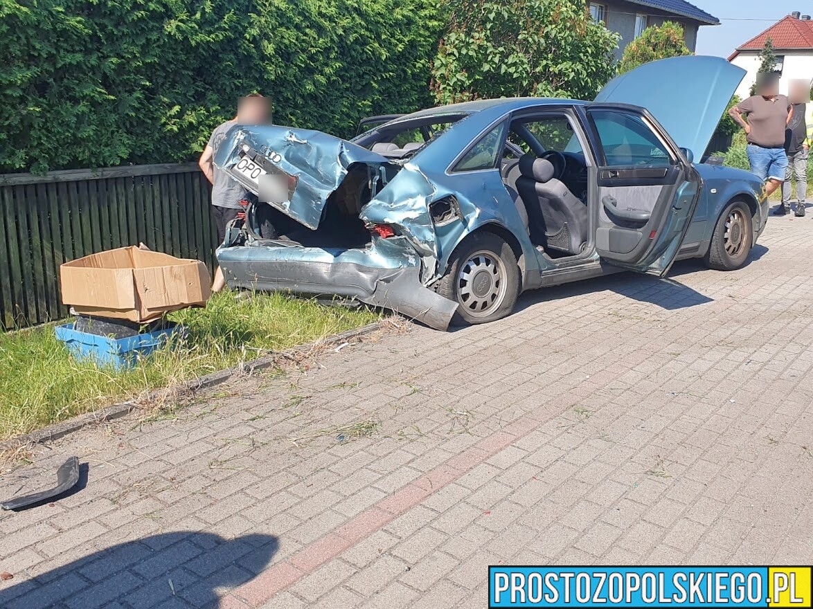 Zderzenie dwóch aut w Lędzinach.(Zdjęcia)