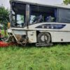 Wypadek autobusu z dziećmi w Jełowej. Są osoby ranne na miejscu lądował LPR.(Wideo)