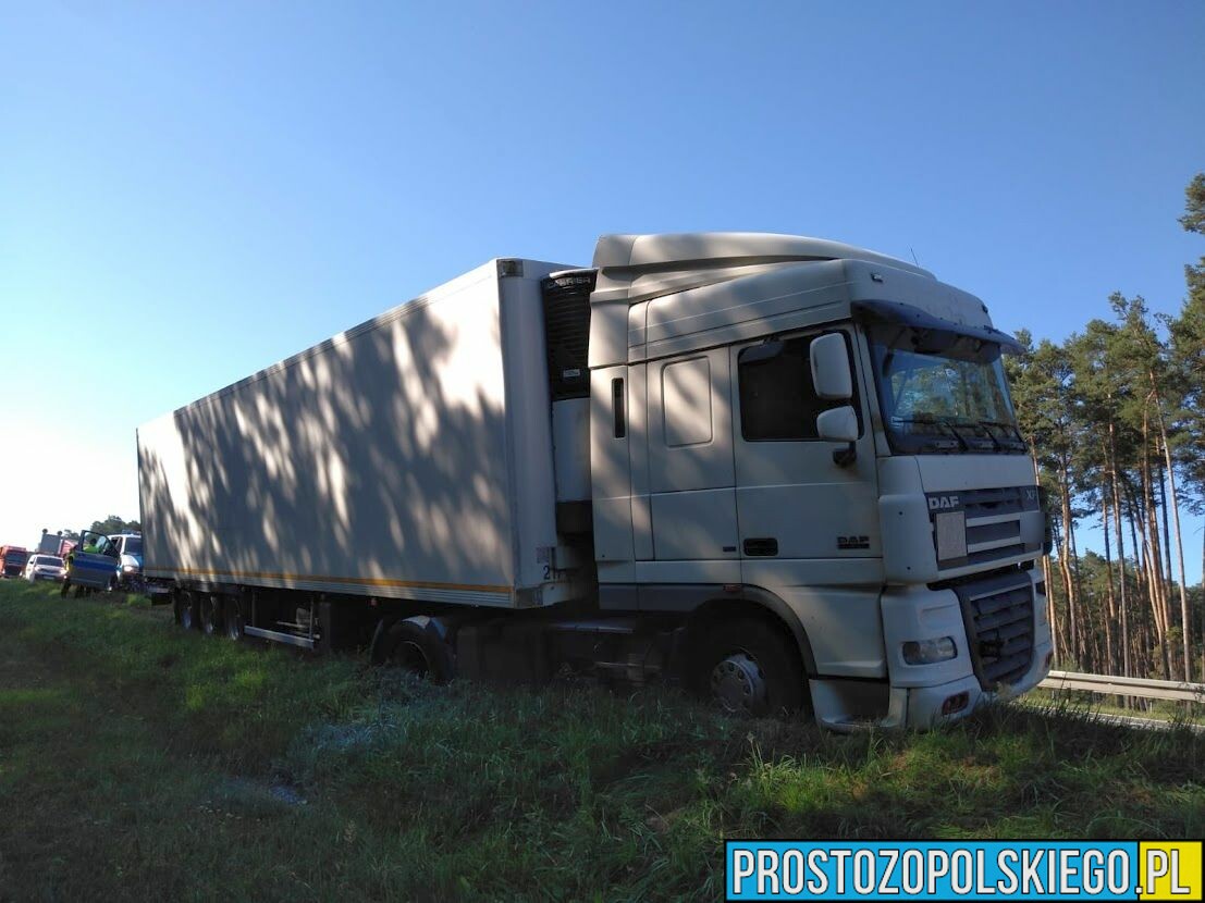 Nietrzeźwy kierowca ciężarówki z 3 promilami zatrzymany na A4 pod Opolem. Chodził wokół ciężarówki z opuszczonymi do kolan spodniami.(Zdjęcia)