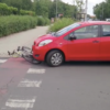 Potrącenie rowerzystki na ścieżce rowerowej w Opolu.(Wideo)