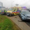 Zderzenie 2 osobówek i busa koło Makro w Opolu. Cztery osoby zostały ranne.(Zdjęcia)