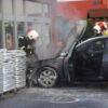 Pożar samochodu w Komprachcicach koło Opola.(Wideo)