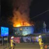 Pożar budynku w Krapkowicach.(Zdjęcia)