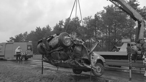 Wypadek śmiertelny na DW423 Opole-Krapkowice w miejscowości Przywory.(Wideo)