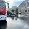 Pożar auta na ul. Nysy Łużyckiej w Opolu.(Wideo)