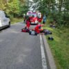 Wypadek motocyklisty w Szydłowie.Na miejscu lądował LPR (Zdjęcia)