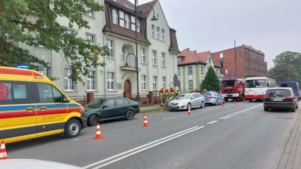 Wypadek w Kędzierzynie Koźlu. Kobieta w ciąży i dziecko zabrani do szpitala.