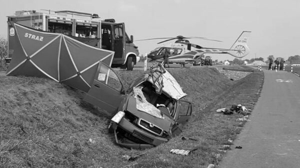 Wypadek śmiertelny na DW 414 w Prudniku.