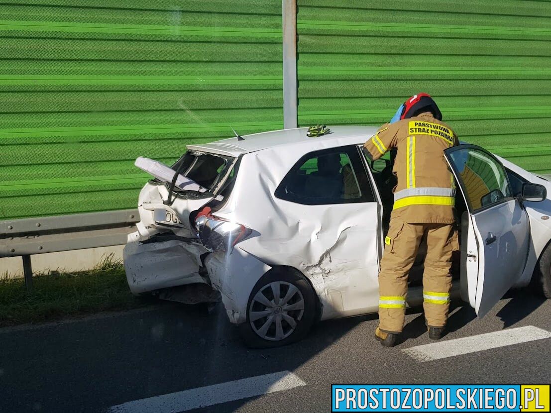 Zderzenie 3 aut na obwodnicy Kędzierzyna Koźla .(Zdjęcia)