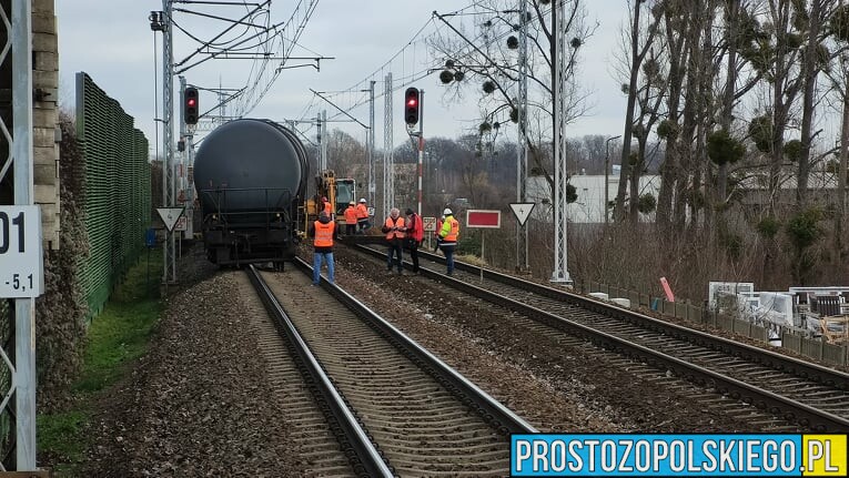 Wypadek kolejowy na stacji Opole-Zachód.(Zdjęcia)