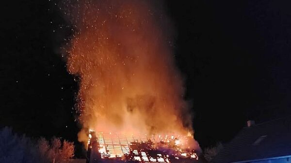 Pożar stodoły w miejscowości Nowa Jamka (Zdjęcia&Wideo)
