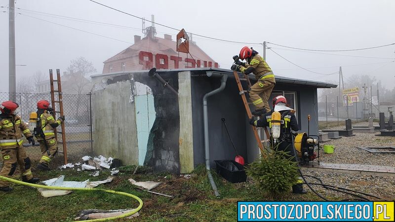 Policjanci we współpracy ze strażakami ze Strzelec Opolskich uratowali mienie jednej z okolicznych firm.(Zdjęcia)