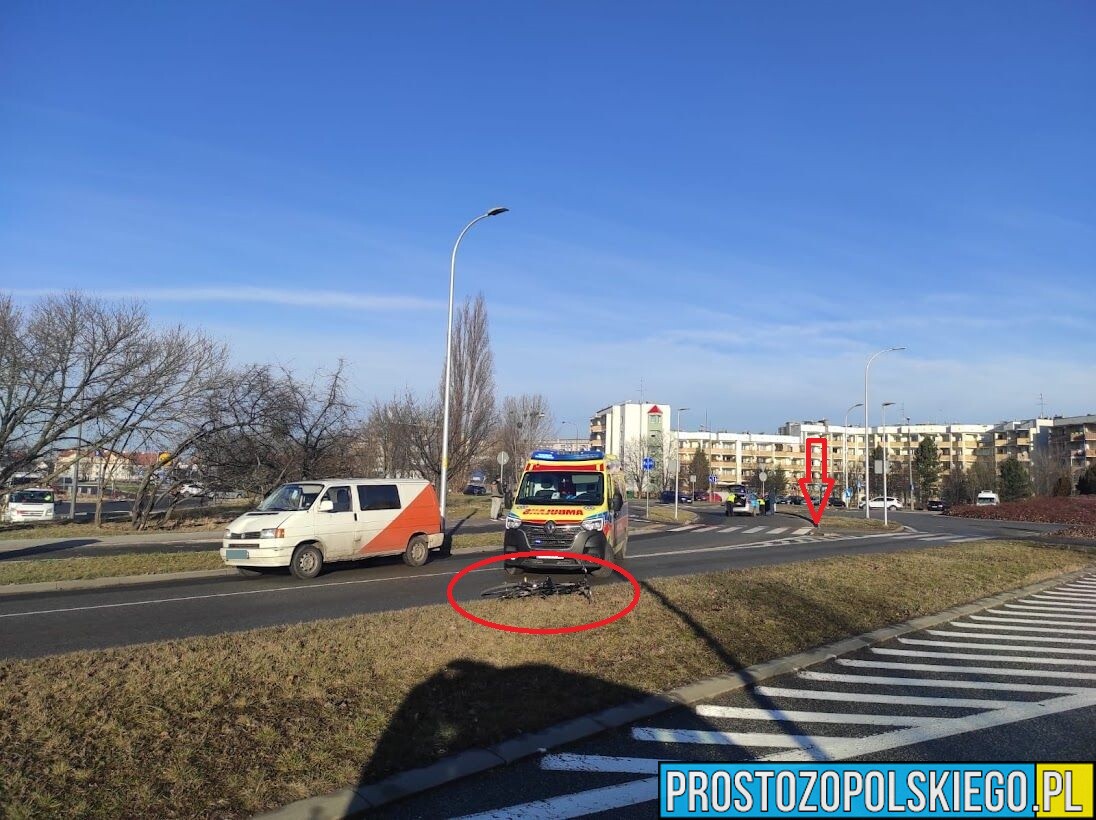 78-latek kierujący busem potrącił 27-latka na ścieżce rowerowej w Opolu.(Zdjęcia)