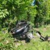 Wypadek w miejscowości Dobra koło Krapkowic. Na miejscu lądował LPR Ratownik23.(Zdjęcia)