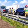 Karambol 6 pojazdów na opolskim odcinku autostrady A4.25-latek ciężarówką najechał na tył osobówki.