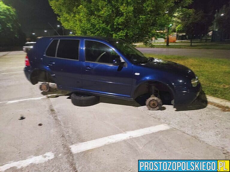 Zuchwała kradzież wieczorową porą na parkingu w Brzegu. Policja szuka sprawców i zabezpieczyła monitoring.(Zdjęcia)