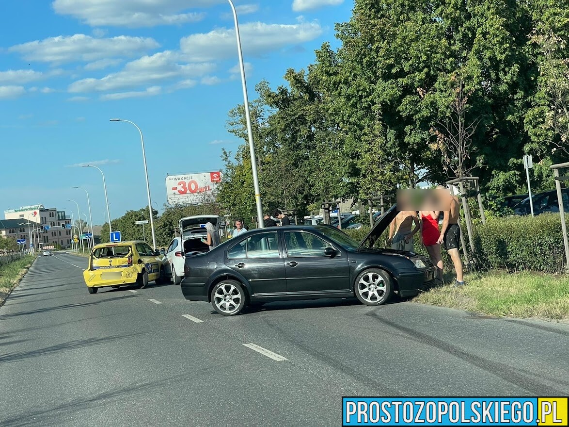 Wypadek dwóch „elek" i bory w Opolu. Ranna instruktorka nauki jazdy.(Zdjęcia&Wideo)