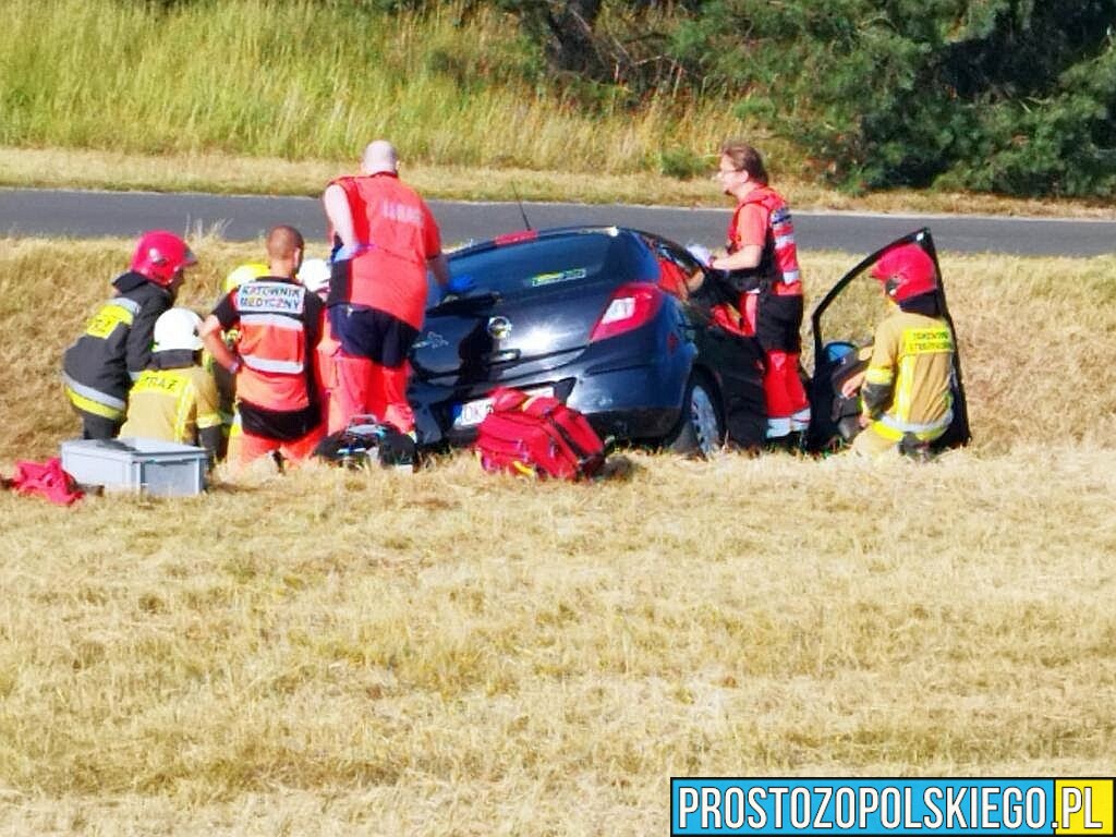 Wypadek na obwodnicy Opola na wysokości Turawa Park.(Zdjęcia)