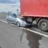Wypadek na Opolskim odcinku autostrady A4.Kierujuący skodą najechał na tył ciężarówki.(Zdjęcia)
