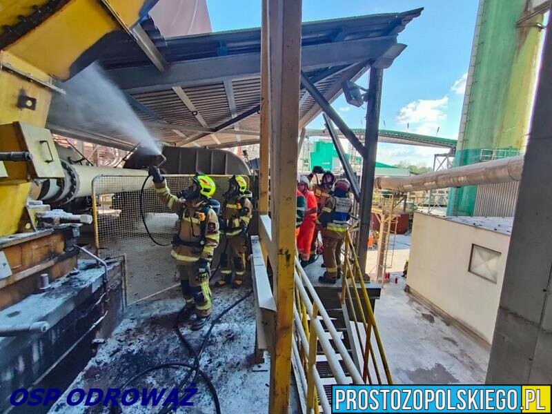 Pożar w zakładzie w miejscowości Chorula.