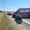 Wypadek na obwodnicy Opola koło Turawa Park. Ranny motocyklista.(Zdjęcia)