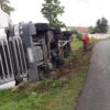 Wypadek ciężarówki pomiędzy Kłodzkiem a Kamienicą na DK 46.