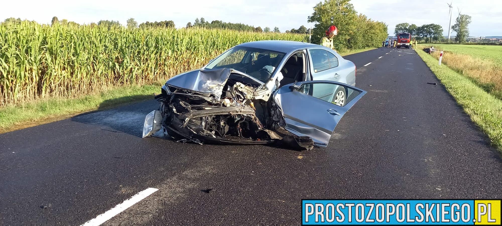 Zderzenie dwóch samochodów na trasie Paczków - Javornik. Jedna osoba została ranna.