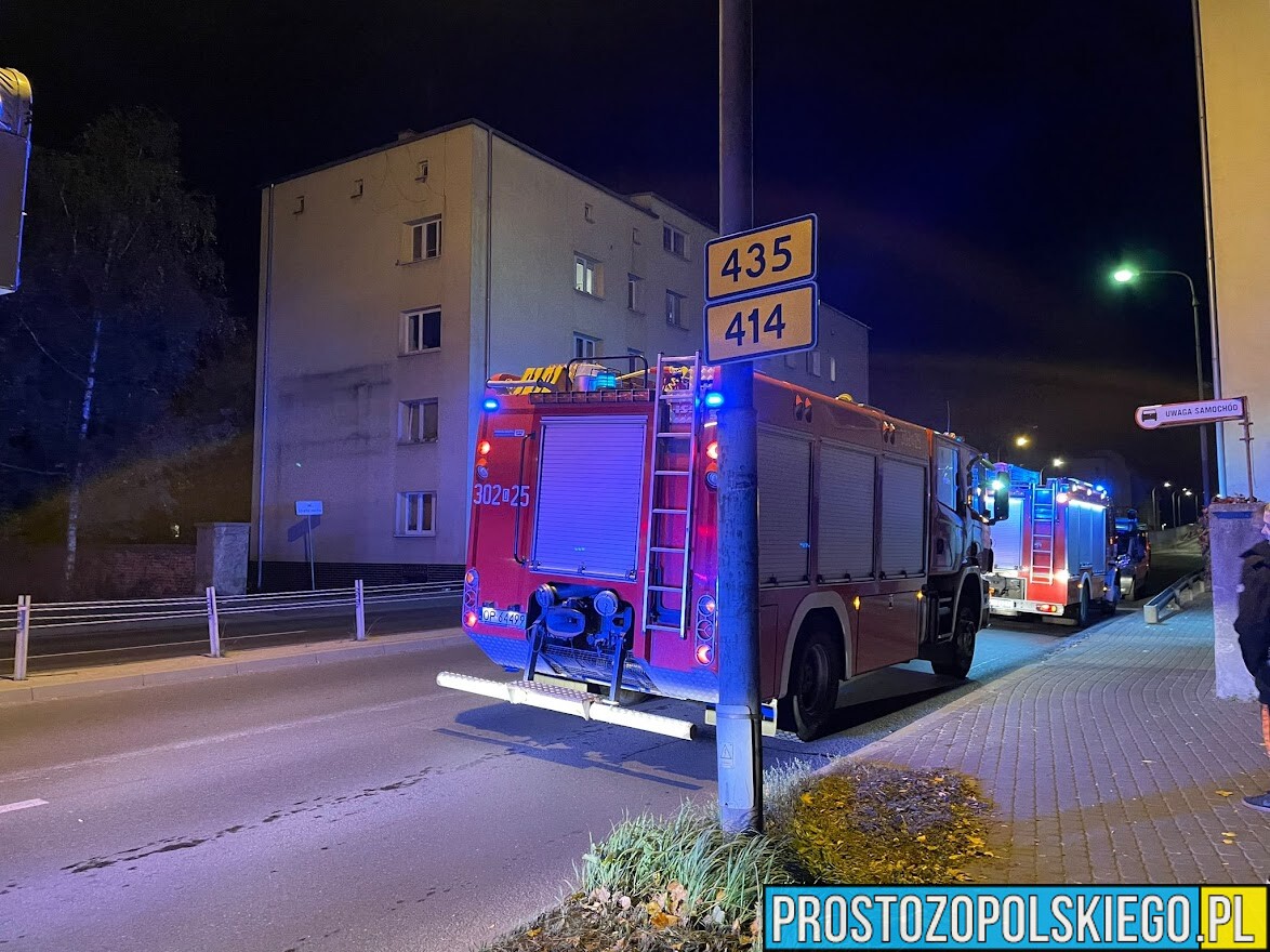 Strażacy dostali zgłoszenie do zadymienia mieszkania na PL. Kazimierza w Opolu.(Zdjęcia&Wideo)