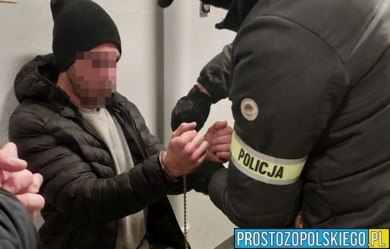 Kryminalni z Opola zatrzymali 39-latka za rozbój w centrum Opola. Mężczyźnie grozi 18lat więzienia.