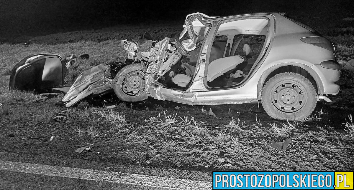 Wypadek w Żywocicach w powiecie krapkowickim.18 -letni kierujący osobówką zmarł w szpitalu. Nowe fakty.
