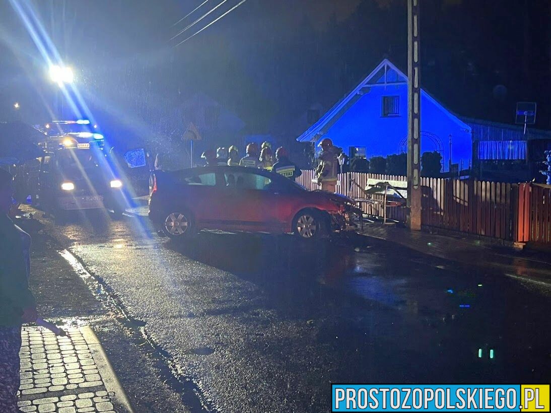 Wypadek samochodowy w miejscowości Grabczok.(Zdjęcia)