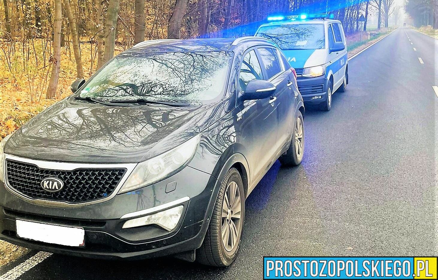 Policyjny pościg w okolicach Świerczowa w powiecie namysłowskim. Kierowca miał 2,5 promila.
