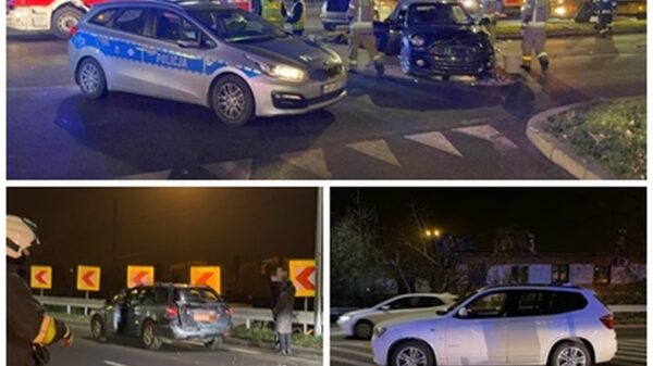 Wypadek na skrzyżowaniu ul. Fabrycznej z Armii Krajowej w Opolu. Do kolejnego zderzenia doszło na oczach ratowników w tym samym miejscu .(Zdjęcia&Wideo)