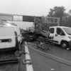 Wypadek śmiertelny na A4.Bus z pasażerami wjechał w auto obsługi autostrady.(Zdjęcia)