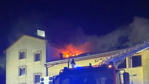 Pożar restauracji w Namysłowie