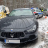 Maserati wjechał w radiowóz w Kędzierzynie-Koźlu.