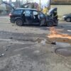 Zderzenie ciężarowego Mercedesa z Fordem na ul. Prószkowskiej w Opolu