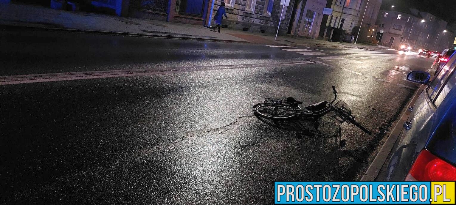 Wypadek w Kędzierzynie Koźlu z udziałem rowerzystki.