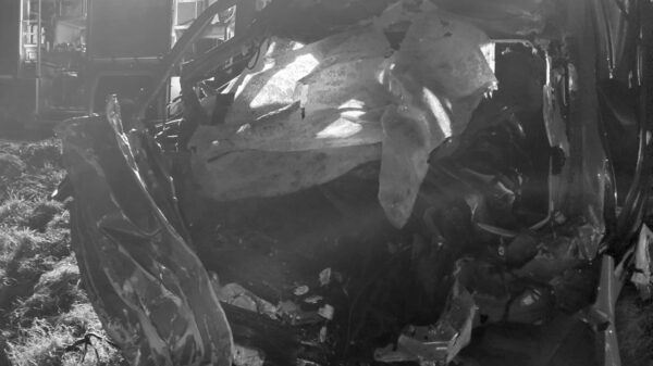 Wypadek śmiertelny na DK11w pobliżu miejscowości Gotartów. Kierowca z samochodu osobowego wypadł z pojazdu.(Zdjęcia)