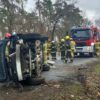 Wypadek na DW nr 423 w lesie pomiędzy Kłodnicą a Januszkowicami.