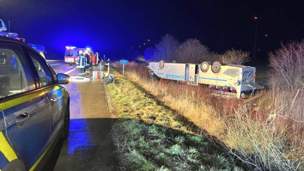 Wypadek Polskiego autokaru w Niemczech.35 osób rannych, w tym 6 ciężko