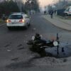 Wypadek Skarbimierz-Osiedle. Zderzenie osobówki ze skuterem.69-latek trafił do szpitala.(Zdjęcia)