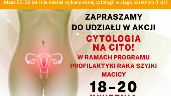 Cytologia na cito - kolejna akcja NFZ i Centrum Zdrowia w Opolu.