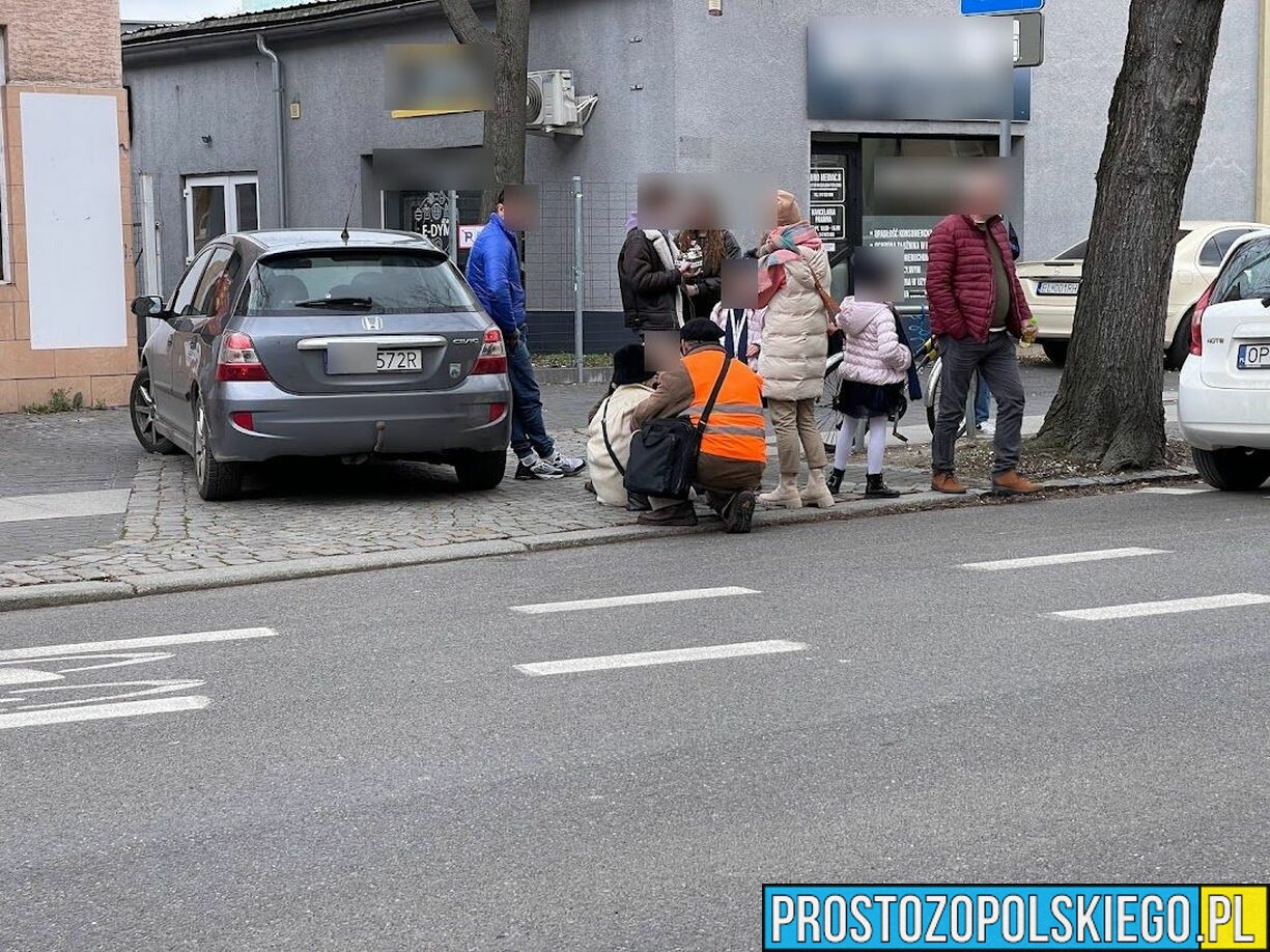 Potrącenie pieszej przez samochód na ul. Kościuszki w Opolu.(Zdjęcia&Wideo)